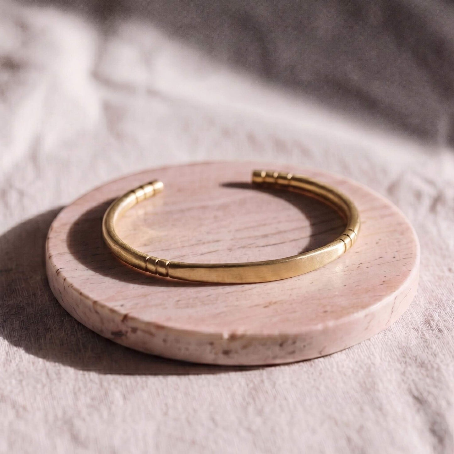 C-Shaped Brass Cuff Bracelet | Dhahabu