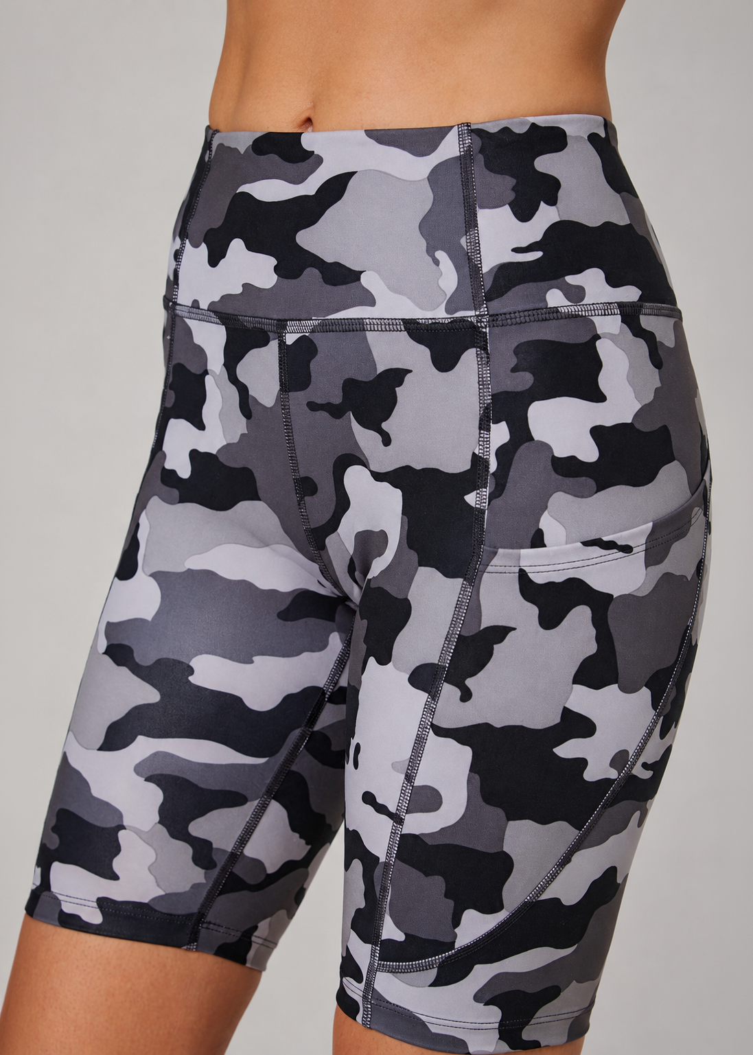 Camo Biker Shorts Made in USA