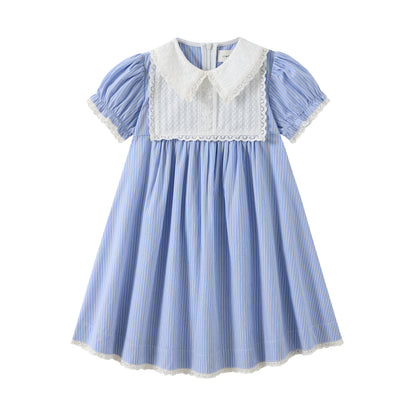 Pinstripe Lace Dress