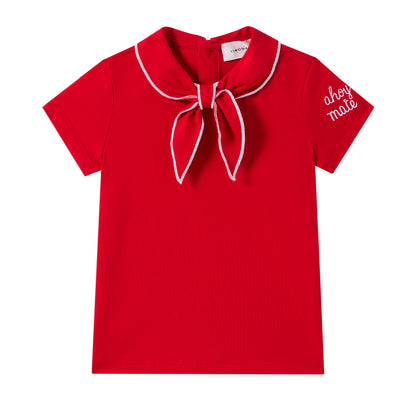 Coastal Red Tie Tee