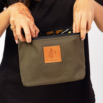 Ren Canvas Makeup Bag – Fair Trade Cosmetic & Toiletry Pouch