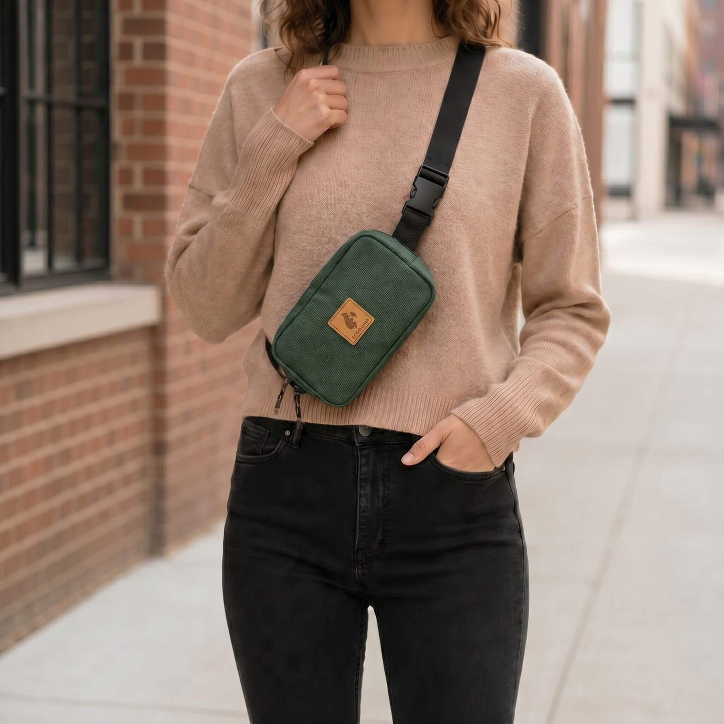 Canvas Crossbody Belt Bag Pouch, The Everywhere Belt Bag 1L