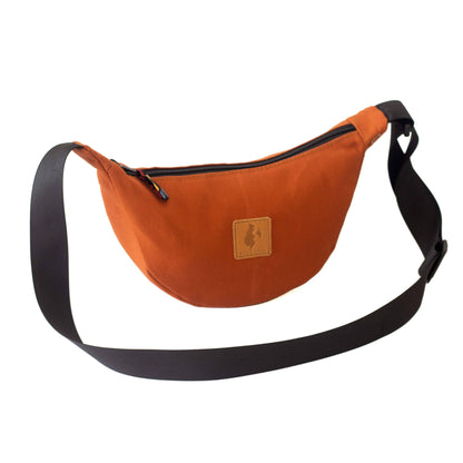 Round Mini Canvas Crossbody Shoulder Bag for Women