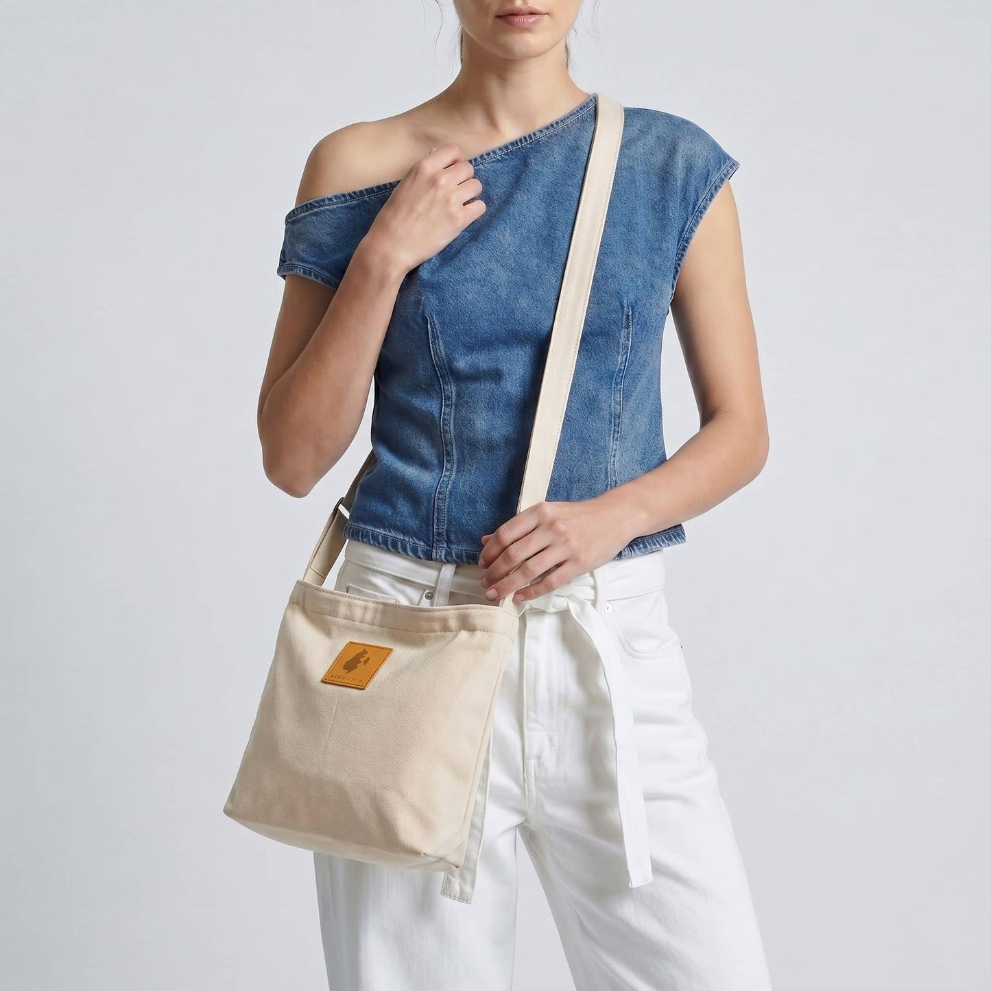 Canvas Mini Crossbody Bag for Men & Women | Amani