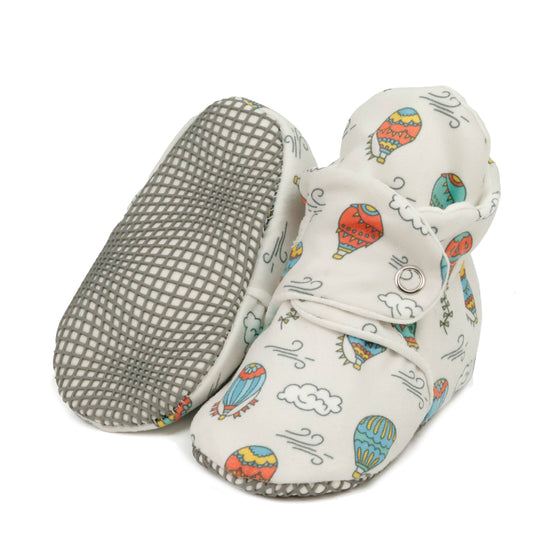 Organic Cotton Baby Booties, Non-Slip Sole, Cotton Newborn Booties Home Nursery Shoes, Cappadocia