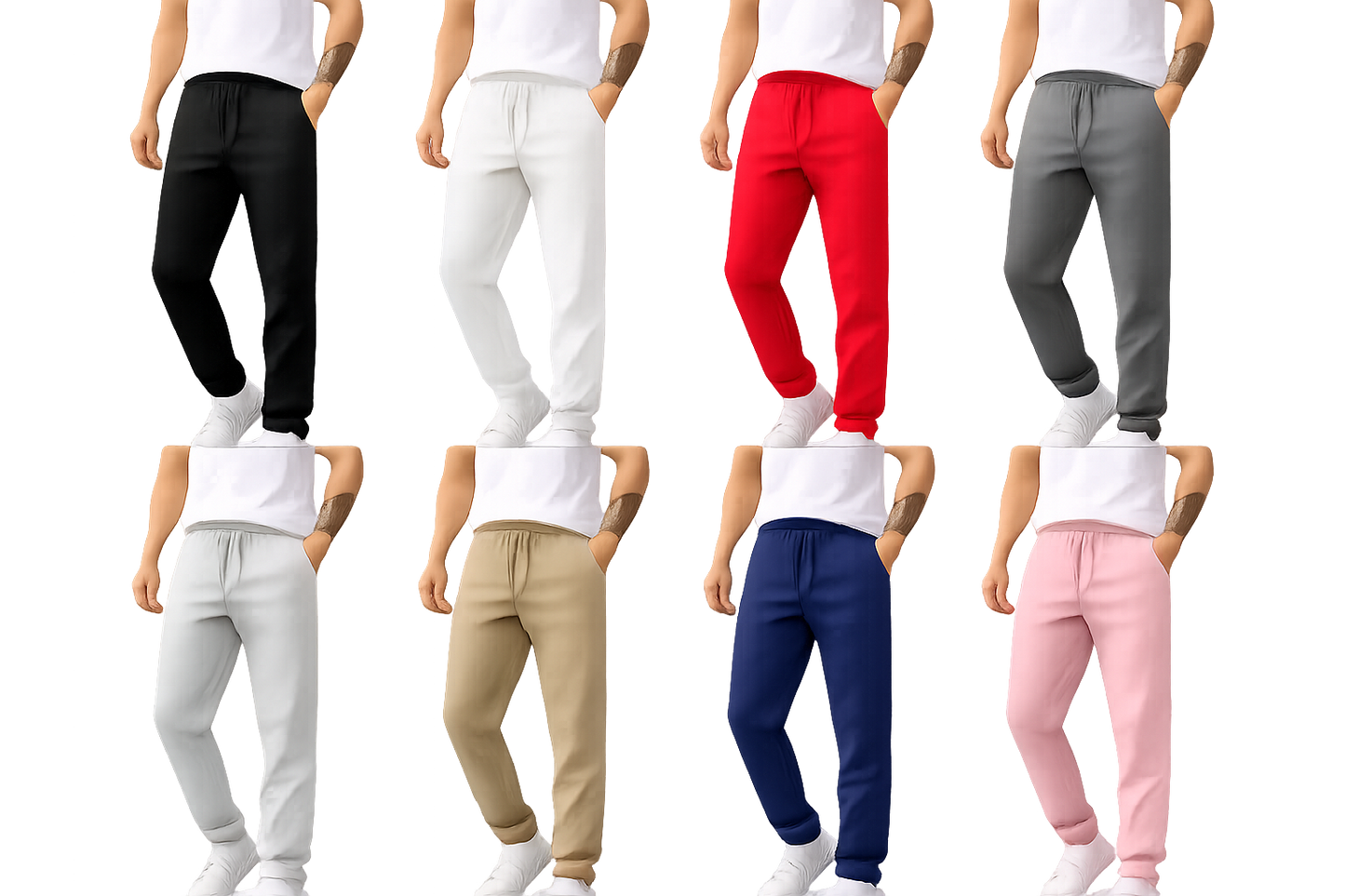 Unisex Soft Cotton-face Jogger Sweatpants