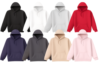 Unisex Cotton-Face 8.5 Oz Fleece Hoodie