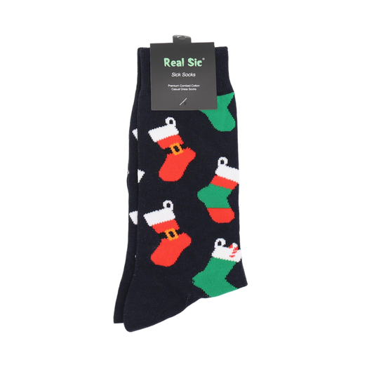 Christmas Stockings Holiday Socks - Comfy Cotton for Men & Women
