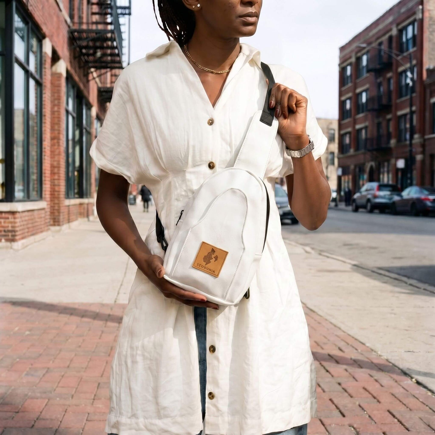 Small Vegan Leather Crossbody Sling Bag | Buru