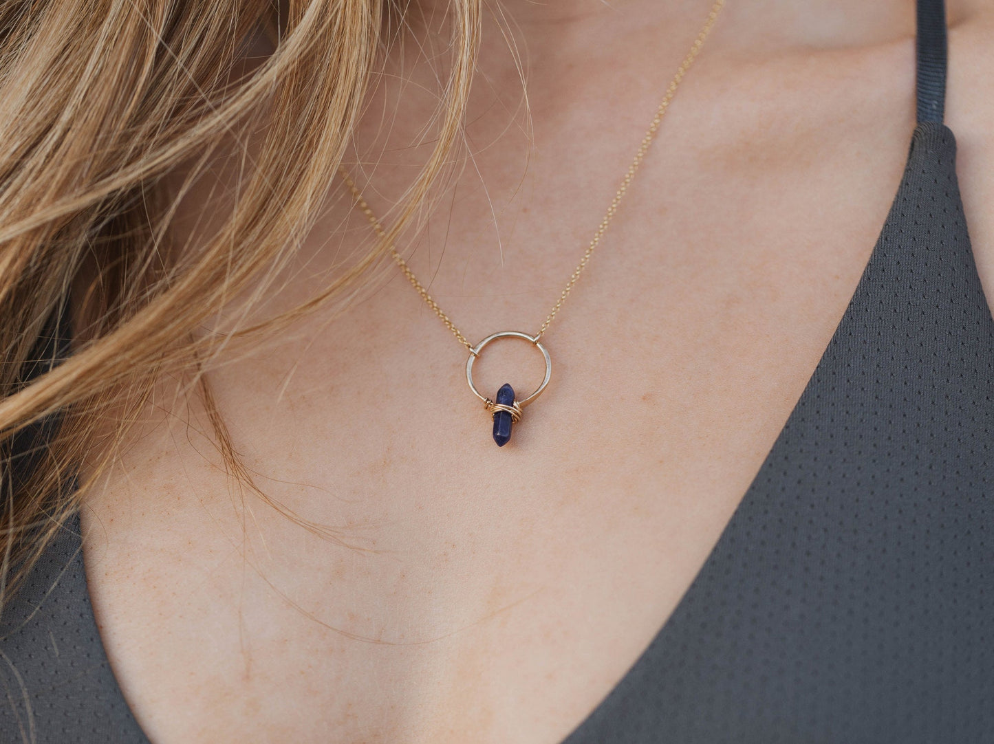 Crest Necklace - Peridot