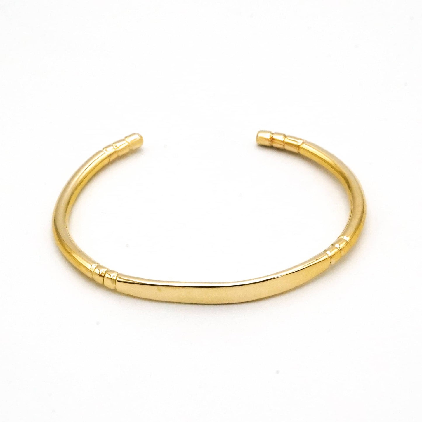 C-Shaped Brass Cuff Bracelet | Dhahabu