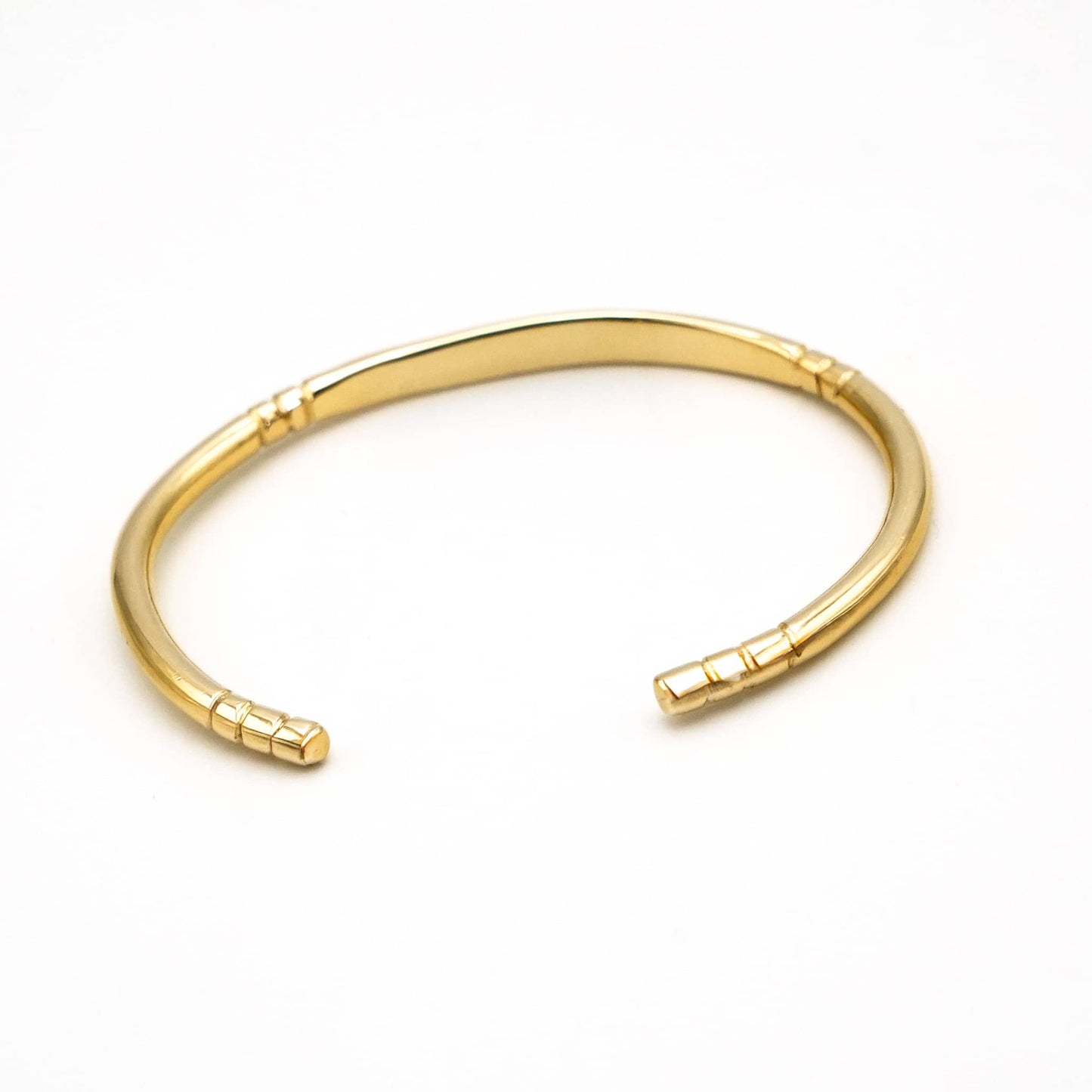 C-Shaped Brass Cuff Bracelet | Dhahabu
