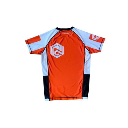 COMPETITOR SERIES SHORT SLEEVE RASH GUARD - ORANGE