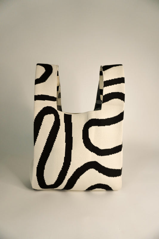 Meander Black Handbag