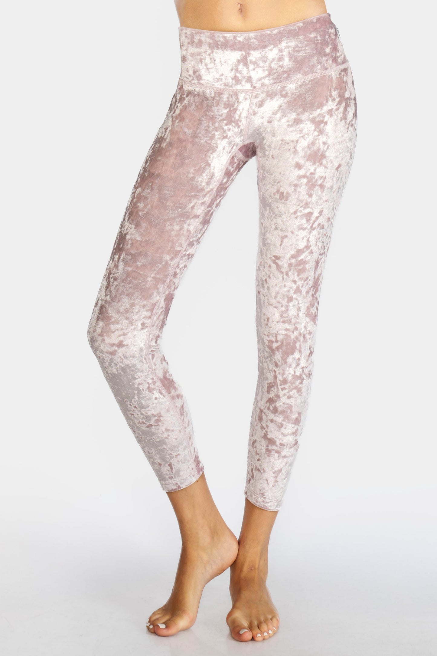 Velvet Cropped Leggings Made in USA