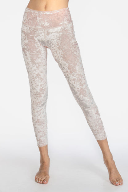 Velvet Cropped Leggings Made in USA