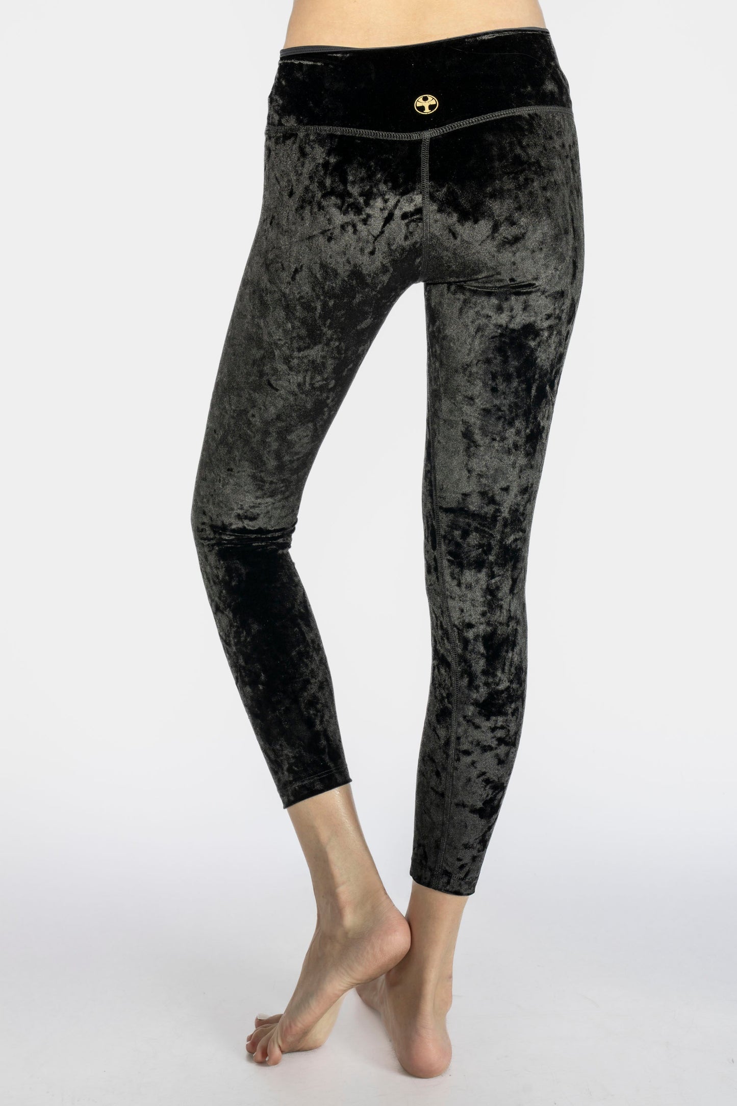 Velvet Cropped Leggings Made in USA