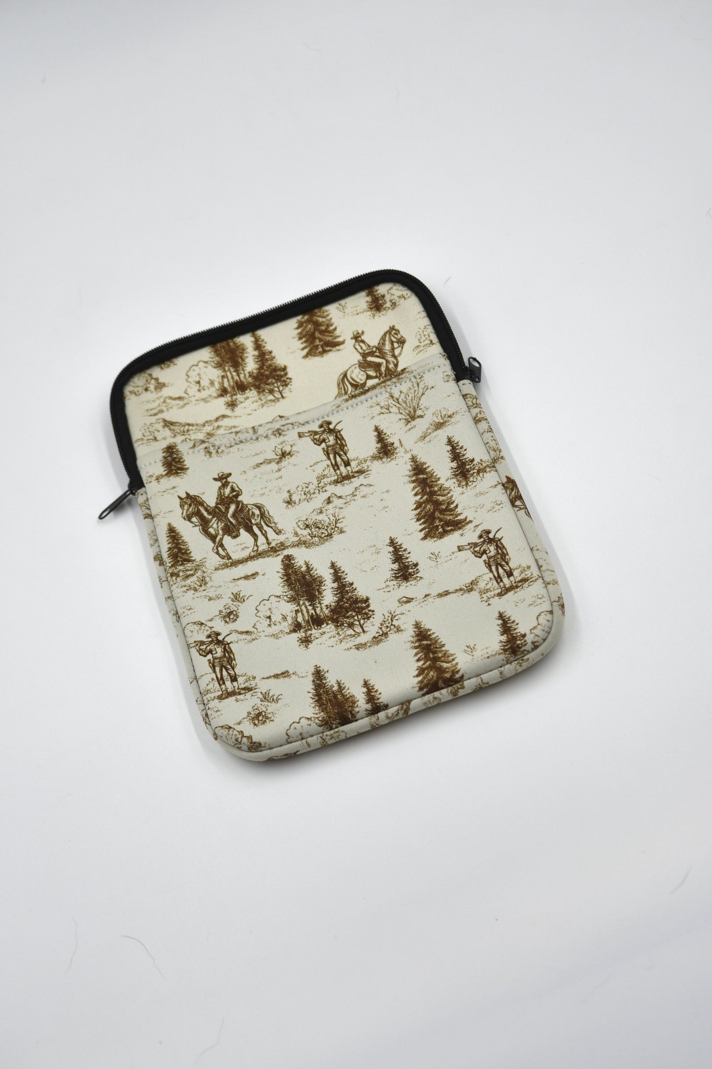 Golden Cowboy Print iPad Sleeve – Western Ranch Design Laptop or book sleeve!