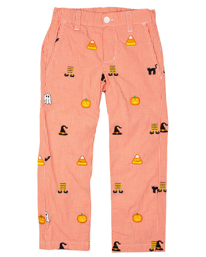 Spooky Embroidered Halloween Pants- FINAL SALE