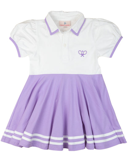 Purple and White Knit Tennis Dress- FINAL SALE