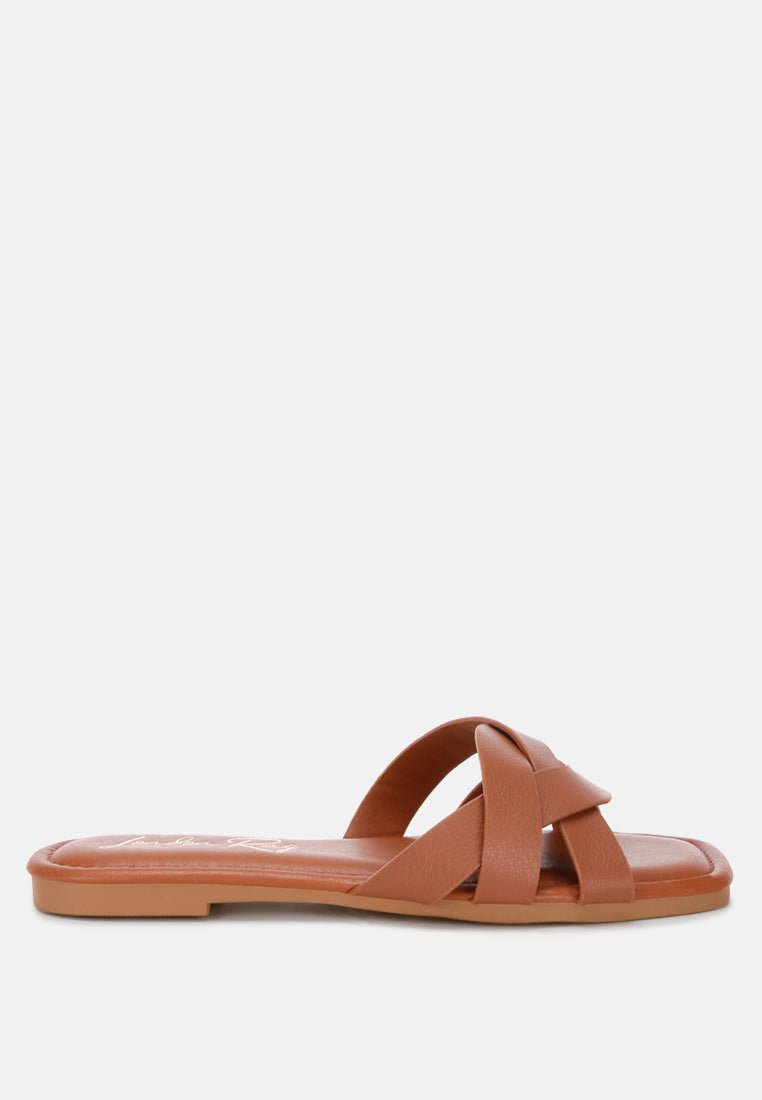 Dickery Knotted Straps Detail Slip Ons