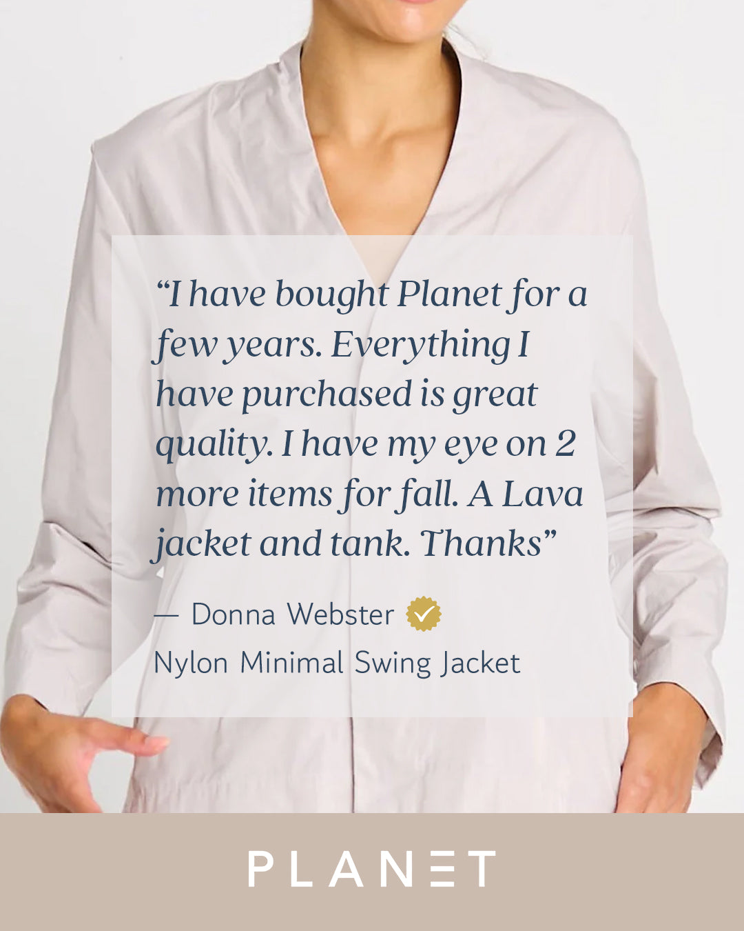 Nylon Minimal Swing Jacket - Putty