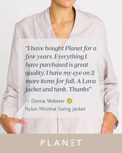 Nylon Minimal Swing Jacket - Putty