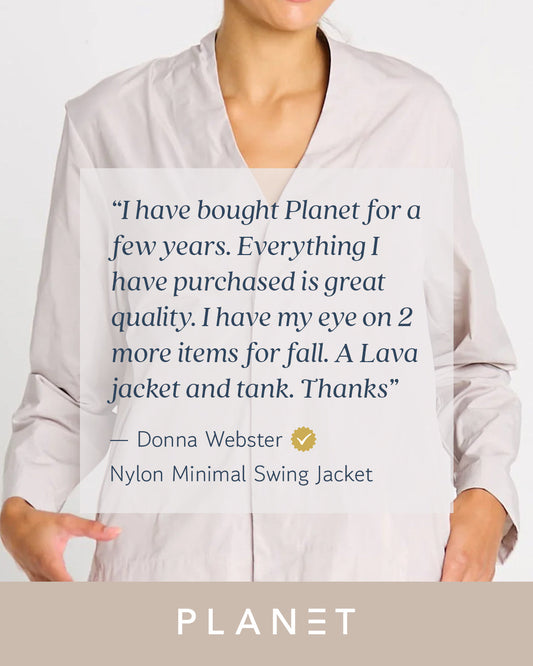 Nylon Minimal Swing Jacket - Putty