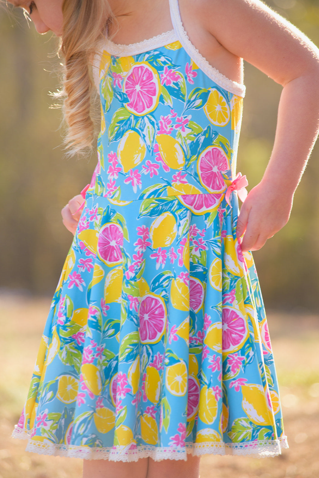 Molly Athleisure Dress - Lemon Zest