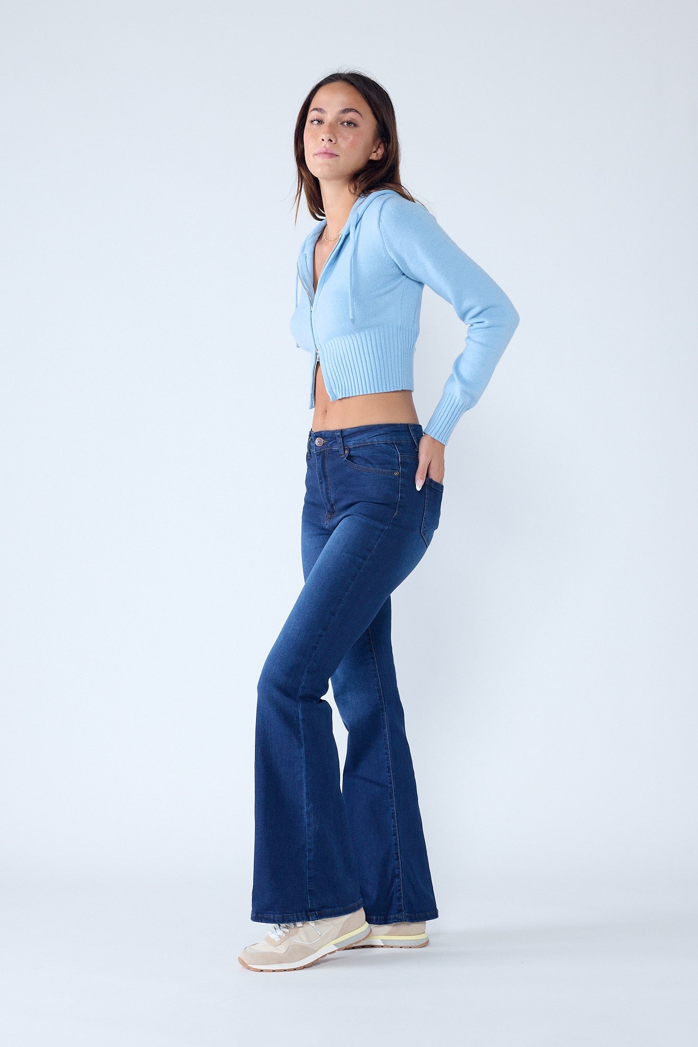 Super High Rise 5-Pocket Flare Jeans