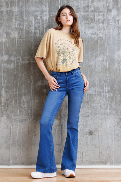 Super High Rise Basic Flare Jeans