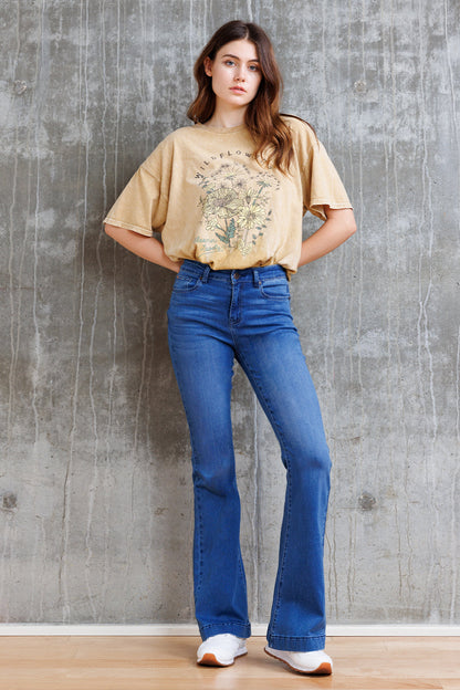 Super High Rise Basic Flare Jeans