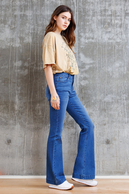 Super High Rise Basic Flare Jeans