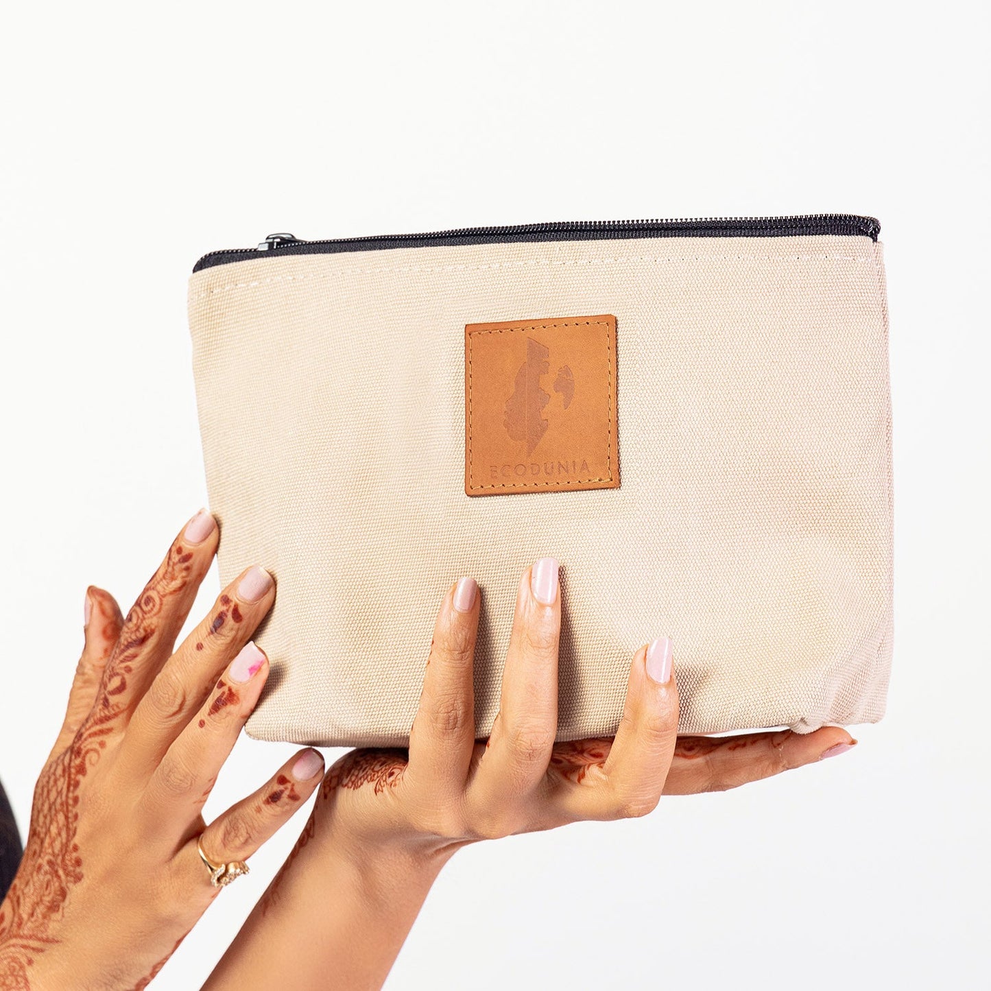 Ren Canvas Makeup Bag – Fair Trade Cosmetic & Toiletry Pouch