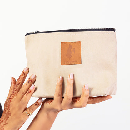Ren Canvas Makeup Bag – Fair Trade Cosmetic & Toiletry Pouch