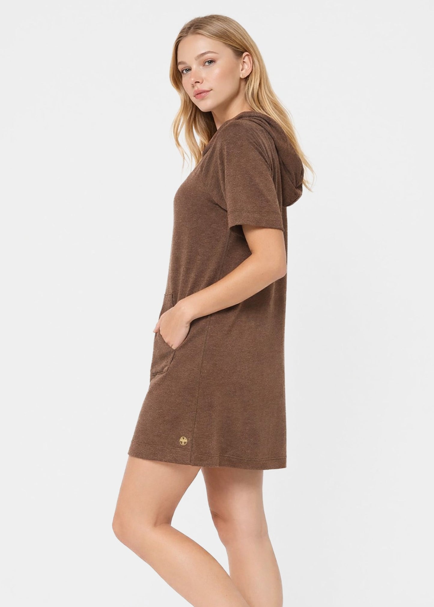 Modal Hoodie Dress Made in USA