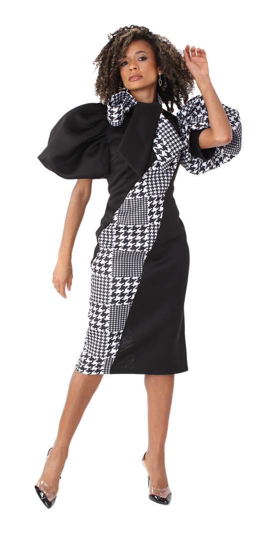 For Her Women Dress 81885C-Black/Hounds
