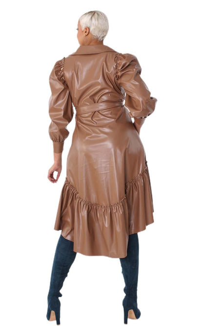 For Her Women Dress 82045C-Cognac