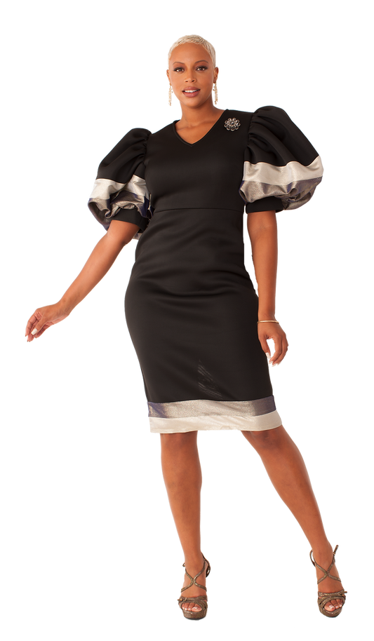 For Her Women Dress 82141C-Black