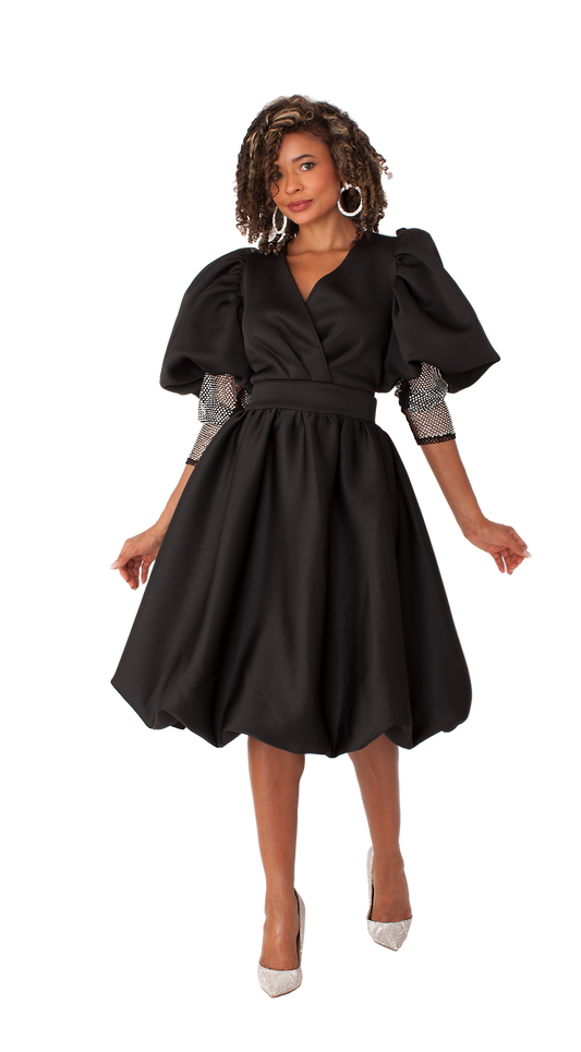 For Her Women Dress 82217C-Black