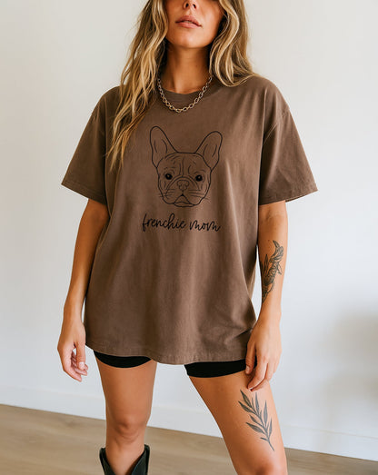 Frenchie Mom French bulldog Dog Mom Comfort Colors T Shirt