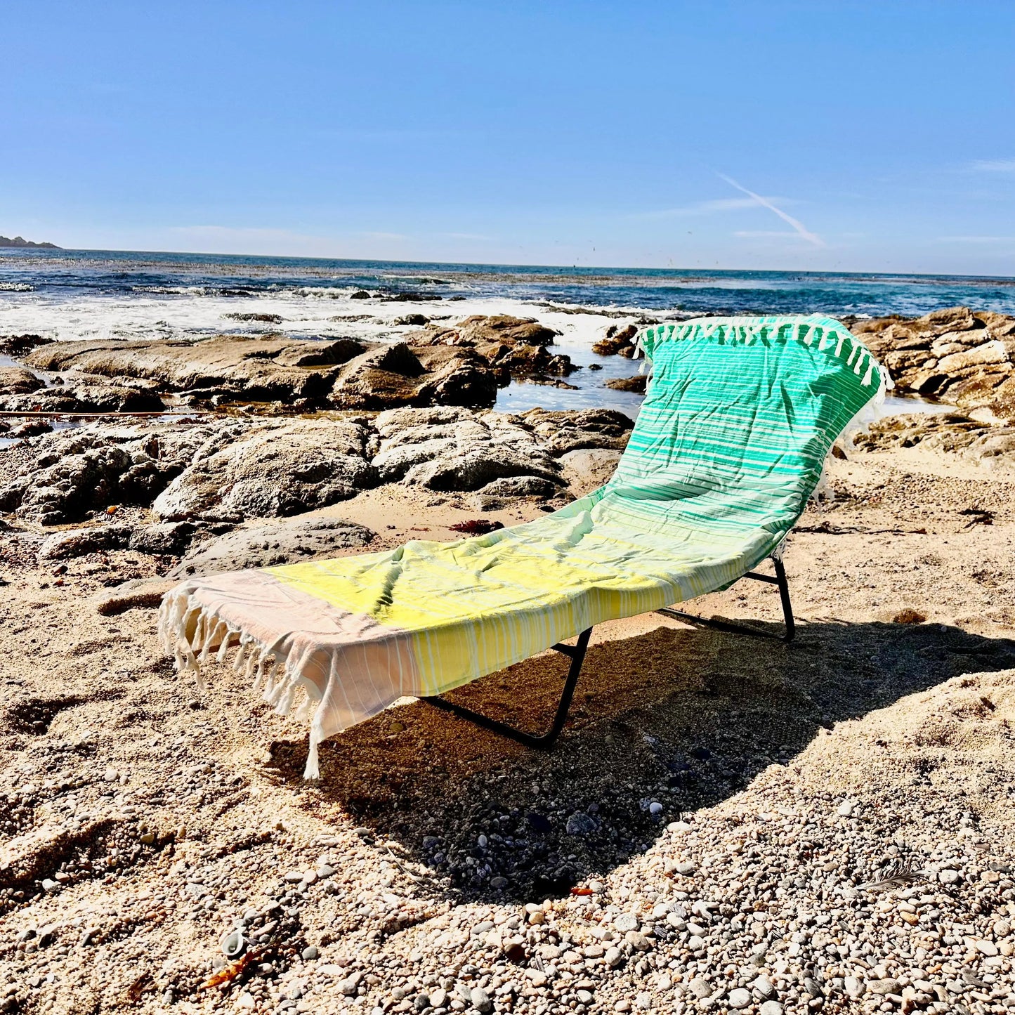 Striped 3 in 1 Turkish Cotton Beach Bag