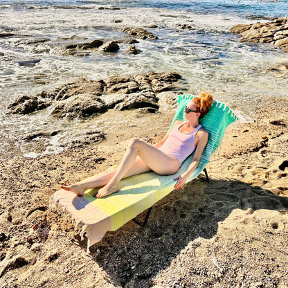 Striped 3 in 1 Turkish Cotton Beach Bag