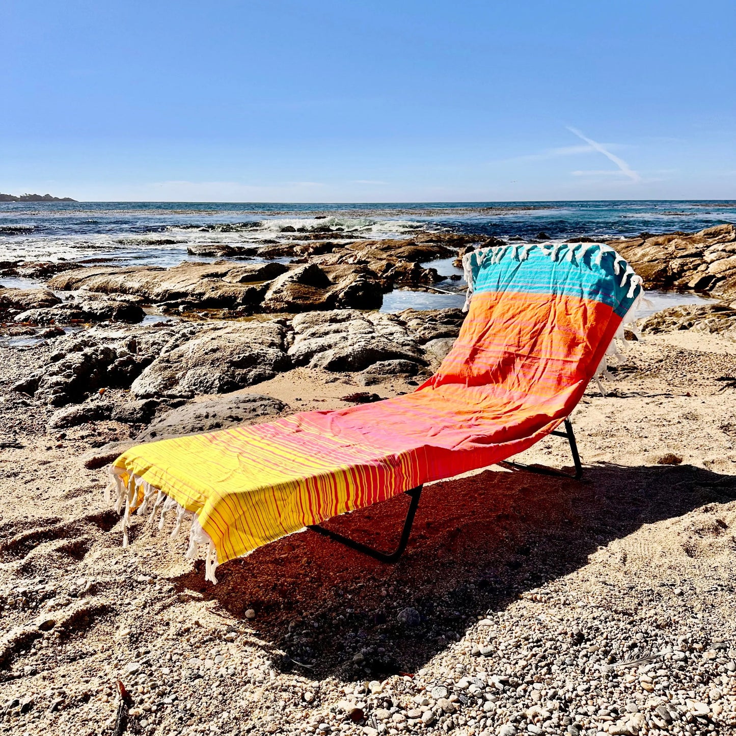 Striped 3 in 1 Turkish Cotton Beach Bag