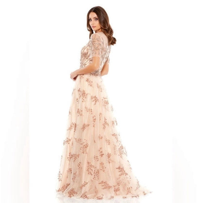 Mac Duggal 79317 Embellished
Illusion Short Sleeve A Line Gown Sz 4
$698