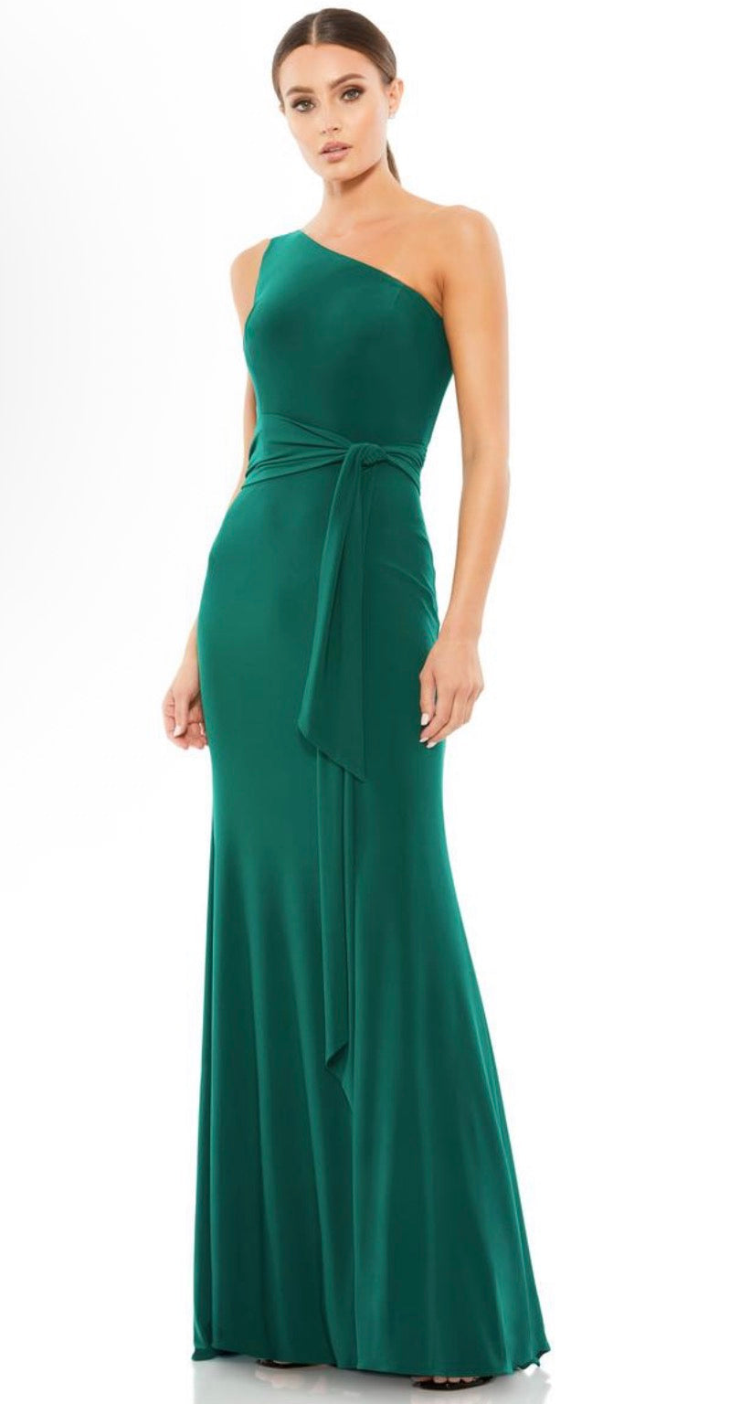 Mac Duggal 26581 One-Shoulder
Evening Dress Emerald Sz 0 $298