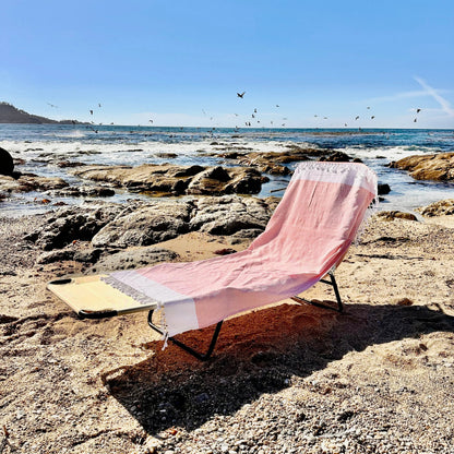 Solid 3‑in‑1 Turkish Cotton Beach Bag