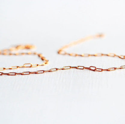 Textured Paperclip Necklace