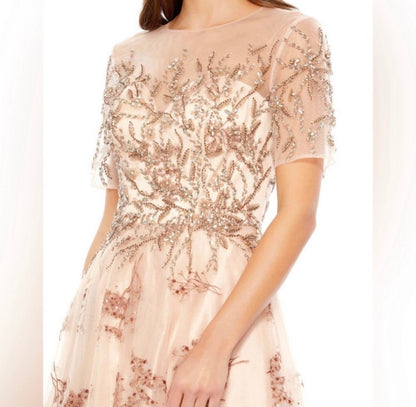 Mac Duggal 79317 Embellished
Illusion Short Sleeve A Line Gown Sz 4
$698