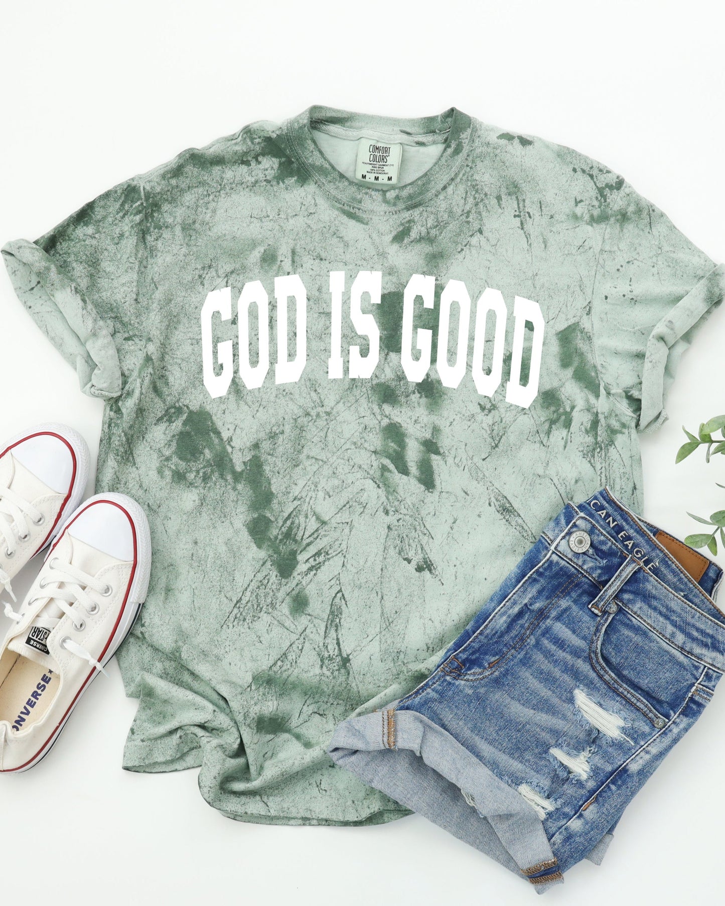 God Is Good Christian Comfort Colors Garment-Dyed T-Shirt – Faith-Inspired Crewneck Tee